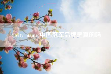 佛山中国冠军品牌是真的吗