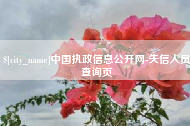 佛山中国执政信息公开网-失信人员查询页