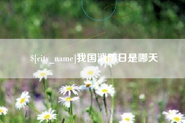 佛山我国消防日是哪天