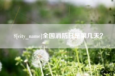 佛山全国消防日是第几天？