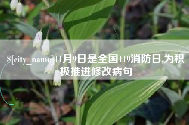 佛山11月9日是全国119消防日,为积极推进修改病句