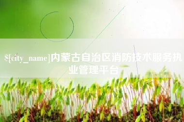 佛山内蒙古自治区消防技术服务执业管理平台
