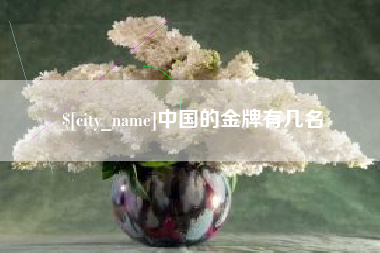 佛山中国的金牌有几名