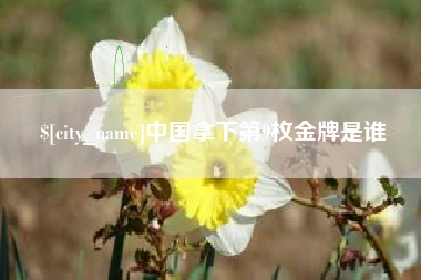佛山中国拿下第9枚金牌是谁