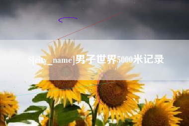 佛山男子世界5000米记录