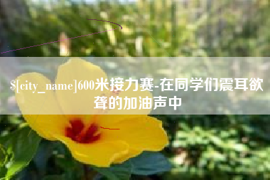 佛山600米接力赛-在同学们震耳欲聋的加油声中