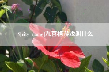 佛山九宫格游戏叫什么
