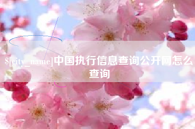 佛山中国执行信息查询公开网怎么查询