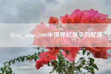 佛山5000米世界纪录平均配速