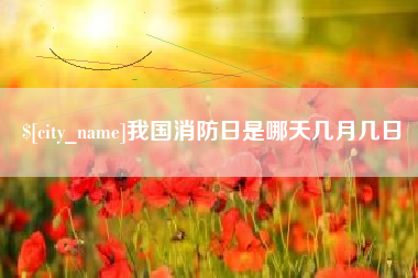 佛山我国消防日是哪天几月几日