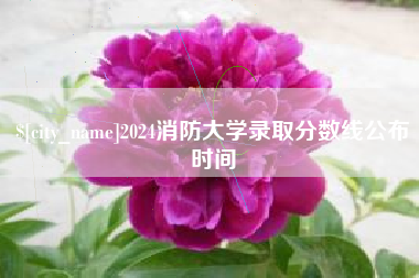佛山2024消防大学录取分数线公布时间