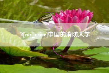 佛山中国的消防大学