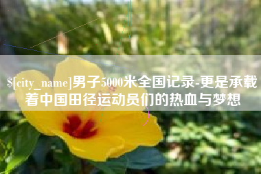 佛山男子5000米全国记录-更是承载着中国田径运动员们的热血与梦想