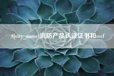 佛山消防产品认证证书和cccf