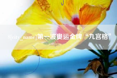 佛山第一波奥运金牌“九宫格”