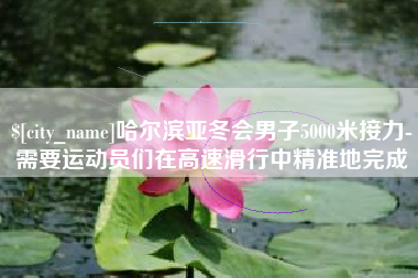 佛山哈尔滨亚冬会男子5000米接力-需要运动员们在高速滑行中精准地完成