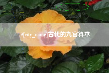 佛山古代的九宫算术
