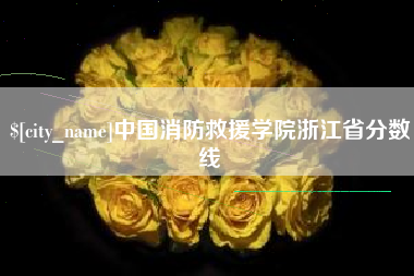 佛山中国消防救援学院浙江省分数线