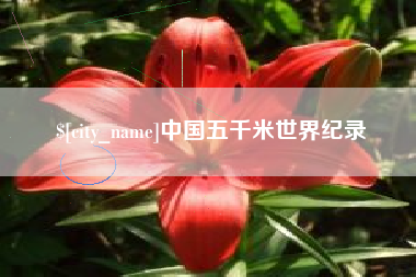 佛山中国五千米世界纪录