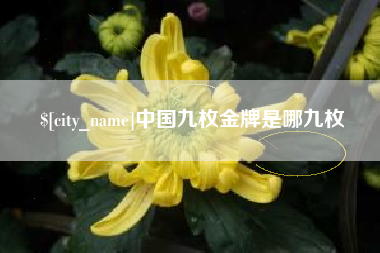 佛山中国九枚金牌是哪九枚