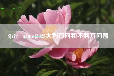 佛山2025大利方向和不利方向图