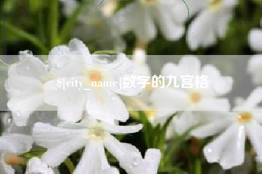 佛山数字的九宫格