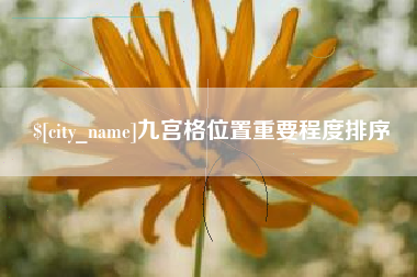 佛山九宫格位置重要程度排序