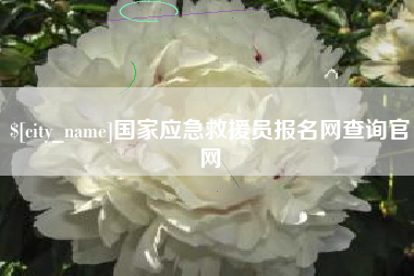 佛山国家应急救援员报名网查询官网
