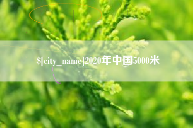 佛山2020年中国5000米