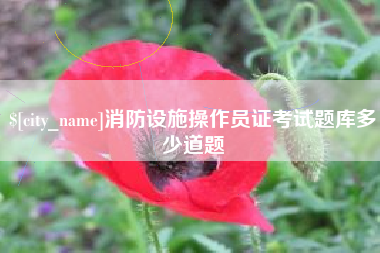 佛山消防设施操作员证考试题库多少道题
