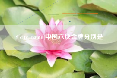 佛山中国六块金牌分别是