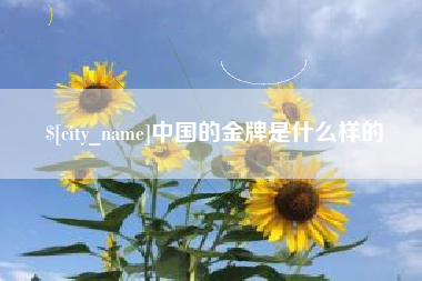 佛山中国的金牌是什么样的